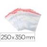 BOLSA PLASTICO AUTOCIERRE MARCA Q-CONNECT 250X350 MM PAQUETE DE 100 UNIDADES