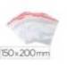 BOLSA PLASTICO AUTOCIERRE MARCA Q-CONNECT 150X200 MM PAQUETE DE 100 UNIDADES