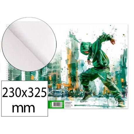 BLOC DIBUJO MARCA LIDERPAPEL ARTISTICO URBAN ESPIRAL 230X325MM 20 HOJAS 130G/M2 SIN RECUADRO PERFORADO