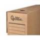 CAJA ARCHIVO DEFINITIVO LIDERPAPEL DIN A4 CARTON RECICLADO 325G/M2 LOMO 82 MM KRAFT 325X82X250 MM