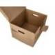 CAJON CONTENEDOR MARCA LIDERPAPEL CARTON MANUAL PARA 3 CAJAS ARCHIVO DEF. FOLIO / 3 ARCHIVADORES A-Z 387X333X260MM