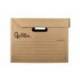 CAJON CONTENEDOR MARCA LIDERPAPEL CARTON MANUAL PARA 5 CAJAS ARCHIVO DEF. FOLIO / 6 ARCHIVADORES A-Z 540X410X300MM