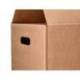 CAJA PARA EMBALAR MARCA Q-CONNECT AMERICANA ULTRARRESISTENTE CONASAS CARTON CANAL DOBLE 7 MM COLOR KRAFT 600X400X290 MM