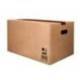 CAJA PARA EMBALAR MARCA Q-CONNECT AMERICANA ULTRARRESISTENTE CONASAS CARTON CANAL DOBLE 7 MM COLOR KRAFT 600X400X290 MM