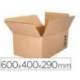 CAJA PARA EMBALAR MARCA Q-CONNECT AMERICANA ULTRARRESISTENTE CARTON RECICLADO CANAL DOBLE 7MM COLOR KRAFT 600X400X290 MM