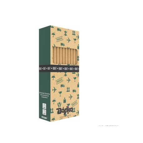 PAPEL DE REGALO MARCA BASIKA KRAFT LISO ROLLO ANCHO 70 CM LONGITUD 2 MT GRAMAJE 50 GR
