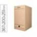 CAJA ARCHIVO DEFINITIVO MARCA LIDERPAPEL FOLIO DOBLE ANCHO CARTON RECICLADO 400G/M2 LOMO 200 MM KRAFT 367X200X251 MM