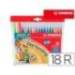 Rotulador Stabilo Trio Punta Fina Lavable Triangular caja de 18 rotuladores