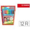 Rotulador Stabilo Power Punta Gruesa Caja de 12 colores