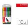 Rotulador Stabilo Pen 68 acuarelable estuche 10 unidades