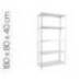ESTANTERIA METALICA SIMONRACK ADVANTAGE MINI 5/400 BLANCO 5 ESTANTES 75 KG POR ESTANTE 180X80X40 CM