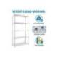 ESTANTERIA METALICA SIMONRACK ADVANTAGE MINI 5/400 BLANCO 5 ESTANTES 75 KG POR ESTANTE 180X80X40 CM