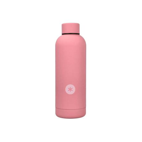 BOTELLA PORTALIQUIDOS MARCA ANTARTIK ISOTERMICA ACERO INOXIDABLE LIBRE DE BPA COLOR ROSA 500 ML