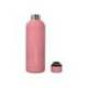 BOTELLA PORTALIQUIDOS MARCA ANTARTIK ISOTERMICA ACERO INOXIDABLE LIBRE DE BPA COLOR ROSA 500 ML