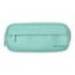ESTUCHE PORTATODO LIDERPAPEL CLASSIC OVALADO 2 CREMALLERAS CON BOLSILLO DELANTERO 210X90MM COLOR VERDE MANZANA