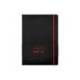 CUADERNO CON GOMILLA ANTARTIK NOTES TAPA DURA DIN A4 HOJAS LISAS NEGRO Y ROJO 100 HOJAS 80 GR FSC