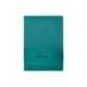 CUADERNO CON GOMILLA ANTARTIK NOTES TAPA DURA DIN A4 HOJAS LISAS VERDE AGUAMARINA 100 HOJAS 80 GR FSC