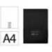 CUADERNO CON GOMILLA ANTARTIK NOTES TAPA DURA DIN A4 HOJAS LISAS NEGRO 100 HOJAS 80 GR FSC