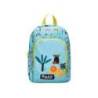 MOCHILA ESCOLAR LIDERPAPEL INFANTIL SAFARI DISEÑO LEON COLOR AZUL 330X100X250 MM