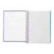 Bloc Liderpapel Din A4 micro crafty cuadrícula 5mm 5 bandas 4 taladros tapa forrada 90 gr morado.