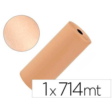 PAPEL KRAFT MARCA LIDERPAPEL MARRON BOBINA 1 MT X 714 MT ESPECIAL PARA EMBALAJE PESO 50 KG