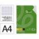 RECAMBIO MARCA LIDERPAPEL DIN A4 100 HOJAS 75 GR CUADRO 6 MM 4 TALADROS CON MARGEN