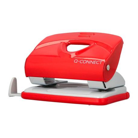 TALADRADOR MARCA Q-CONNECT KF14219 ROJO ABERTURA 2 MM CAPACIDAD 20 HOJAS