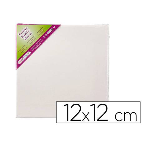 BASTIDOR MARCA LIDERCOLOR LIENZO GRAPADO LATERAL ALGODON 100% 12X12 CM