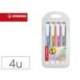 ROTULADOR STABILO FLUORESCENTE SWING COOL PASTEL ESTUCHE DE 4 UNIDADES COLORES SURTIDOS " NO SE PUEDEN ELEGIR"