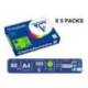 PAPEL COLOR MARCA TROPHEE A4 80GR VERDE NEON PAQUETE DE 500 HOJAS