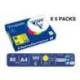 PAPEL COLOR MARCA TROPHEE A4 80GR AMARILLO NEON PAQUETE DE 500 HOJAS