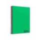CUADERNO ESPIRAL MARCA LIDERPAPEL A4 MICRO WONDER TAPA PLASTICO 120H 90GR CUADRO 5MM 5 BANDAS 4 TALADROS COLOR VERDE OSCURO