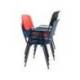 SILLA MARCA ROCADA CONFIDENTE ESTRUCTURA METALICA RESPALDO Y ASIENTO EN POLIMERO COLOR ROJO