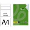 Recambio Liderpapel DIN A4 4 taladros 100 gr rayado horizontal
