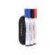 BORRADOR MARCA Q-CONNECT MAGNETICO CON ROTULADOR NEGRO ROJO Y AZUL PARA PIZARRA BLANCA