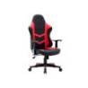 SILLA MARCA Q-CONNECT GAMING ORVIETO SIMIL PIEL BASE METALICA ALT MAX 1200 ANC 650 PROF 650 MM RUEDAS PREMIUM NEGRO ROJO