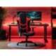 SILLA MARCA Q-CONNECT GAMING ORVIETO SIMIL PIEL BASE METALICA ALT MAX 1200 ANC 650 PROF 650 MM RUEDAS PREMIUM NEGRO ROJO