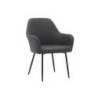 SILLA MARCA Q-CONNECT CONFIDENTE SIEMIONE BASE METALICA ALT MAX 820 ANC 570 PROF 580 COLOR GRIS OSCURO