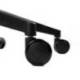 SILLA MARCA Q-CONNECT OFICINA ANCONA MALLA BASE METALICA ALT MAX 1110 ANC 660 PROF 590 RUEDAS PREMIUM COLOR NEGRO