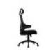 SILLA MARCA Q-CONNECT DIRECCION SORRENTO MALLA BASE METALICA ALT MAX 1320 ANC 650 PROF 600 MM RUEDAS PREMIUM NEGRO