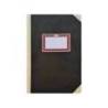 LIBRO CARTONE COSIDO MARCA FERNANDES FLECHA DIN A5+ RAYADO HORIZONTAL 100 HOJAS 100 GR NEGRO