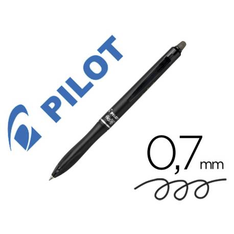 BOLIGRAFO MARCA PILOT FRIXION BALL PLUS BORRABLE 0,7 MM PUNTA MEDIA NEGRO