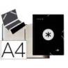 Carpeta Liderpapel Antartik Clasificadora Folio 12 departamentos Cartón forrado Negro