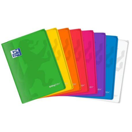 LIBRETA ESCOLAR MARCA OXFORD EASYBOOK TAPA PLASTICO DIN A4 48 HOJAS HORIZONTAL COLORES SURTIDOS