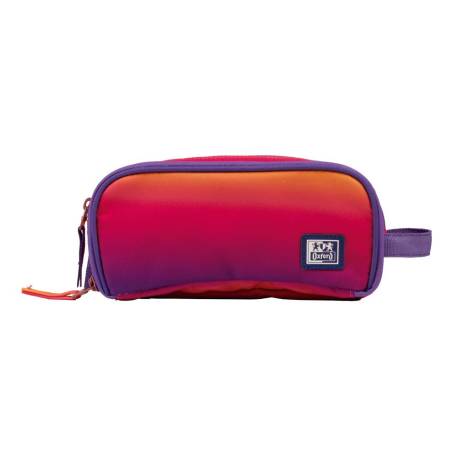 ESTUCHE PORTATODO MARCA OXFORD KANGOO GRADIENT SUNSET TRES CREMALLERAS 80X100X220 MM