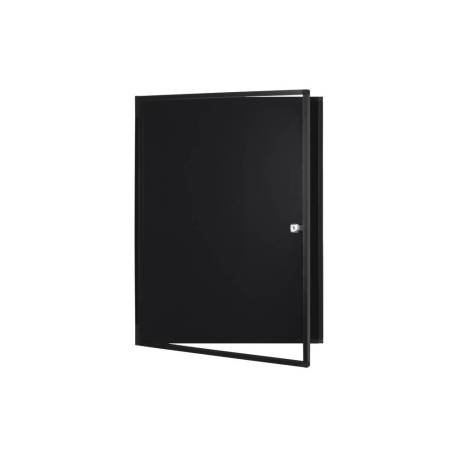 VITRINA DE ANUNCIOS MARCA BI-OFFICE NEW GEN MAGNETICA ACERO LACADO 9XA4 PARA INTERIOR COLOR NEGRO 696X933X36 MM