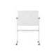 PIZARRA BLANCA MARCA BI-OFFICE AYDA MAGNETICA ACERO LACADO MELAMINA VOLTEABLE MOVIL 106,5X75 CM