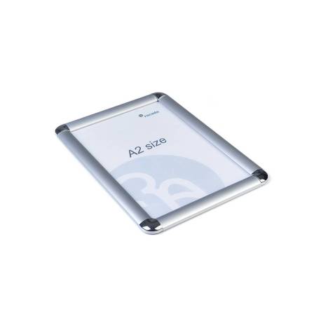MARCO PORTA ANUNCIOS MARCA ROCADA CLIP DIN A2 MARCO DE ALUMINIO ANODIZADO 42X59,4 CM