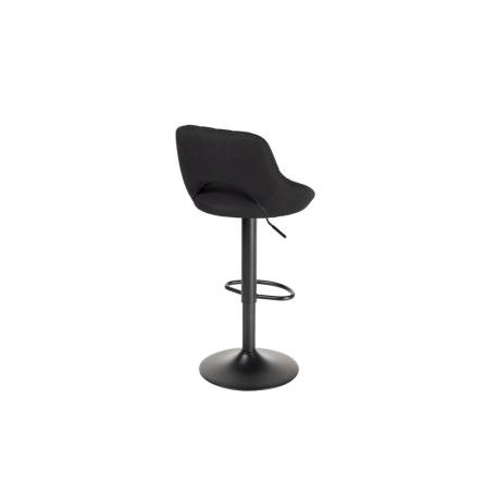 TABURETE ALTO MARCA ROCADA CON ASIENTO Y RESPALDO BAJO TAPIZADO TELA IGNIFUGA BASE METALICA CON REPOSAPIES COLOR
