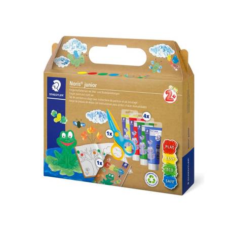 SET DE DIBUJO MARCA STAEDTLER NORIS JUNIOR MIXTO PINTURA DEDOS ACTIVIDADES INFANTILES 6 PIEZAS
